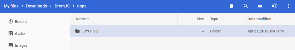 App folder